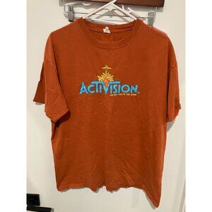 Activision We Put You In The Game Vintage Y2K T-Shirt, Orange, XL